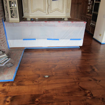 Sagaponack: Eastern White Pine with Early American stain and Bona Traffic