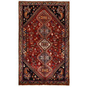 Persian Rug Shiraz 8'6"x5'0" Hand Knotted