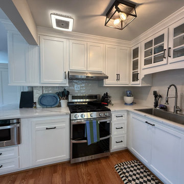 Bright White Traditional Kitchen Refresh