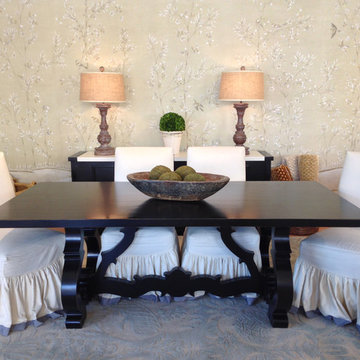 Black and White Dining Room