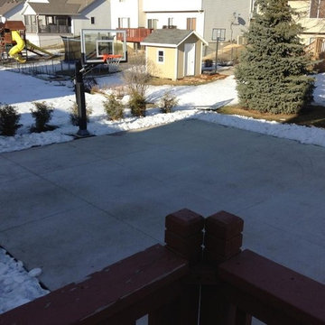 Brian I's Pro Dunk Gold Basketball System on a 30x34 in Cottage Grove, MN
