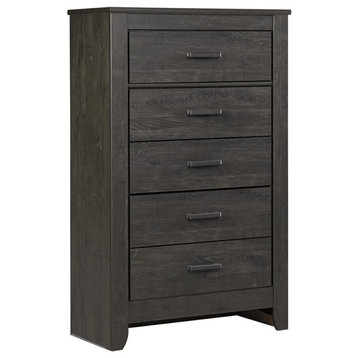 Ashley Furniture Brinxton 5 Drawer Chest in Charcoal