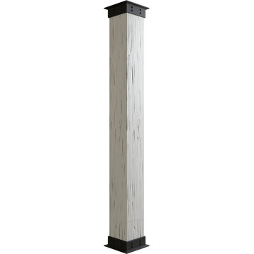 Pecky Cypress Endurathane Faux Wood Non-Tapered Square Column Wrap