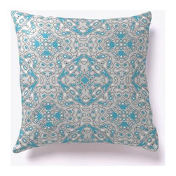 Silver Snowflake Pillow - Decorative Pillows