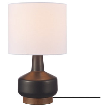 Globe Electric 91005988 Nicholls 15" Tall Vase Table Lamp - Matte Black