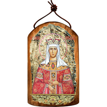 Icon Saint Elena Wooden Ornament