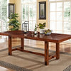 Dark Oak Wood Dining Table