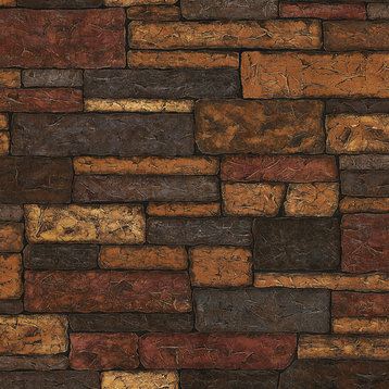 Clayton Charcoal Stone Texture Wallpaper Bolt