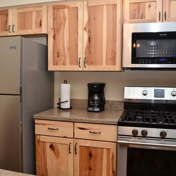 Lake Village, IN. Haas Signature Collection. Natural Rustic Hickory Kitchen