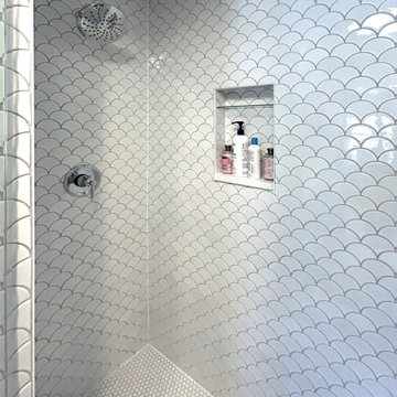 Heritage Reimagined: Double Vanity Bath with Alcove Shower