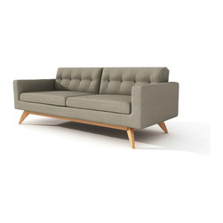 Luna Calvin Mouse Cotton Blend Fabric Sofa - Sofas