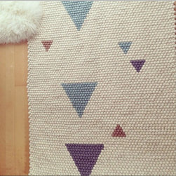 Teepee Geo Rug : Blue - Floor Rugs