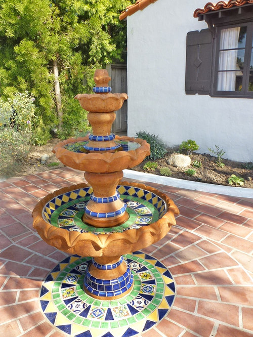 Mosaic Fountain Houzz