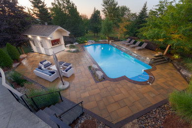 Inspiration for a timeless pool remodel in Toronto