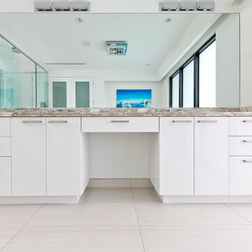 Kitchen and Bar Textured Melamine White Gloss Lacquer