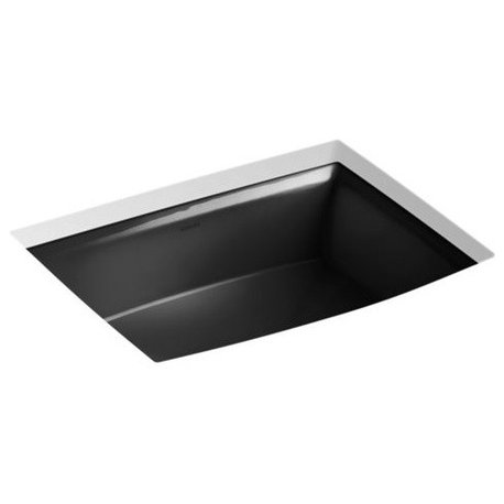 Kohler Archer Under-Mount Bathroom Sink, Black