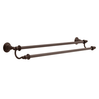 Kingston Brass Victorian BA1113MB 24-Inch Dual Towel Bar, Matte Black