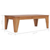 vidaXL Coffee Table Wooden End Table Side Table Solid Wood Teak 47.2 Inch