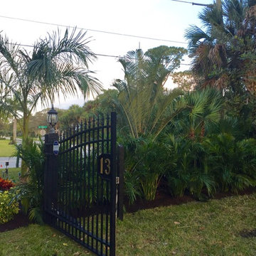 Melbourne Beach Front Gate landscape planting