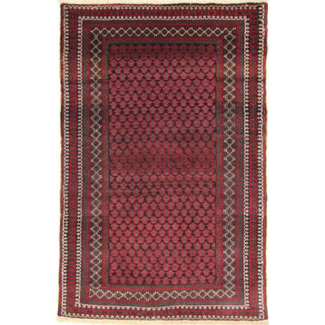 Persian Rug Baluch 4'8"x3'2" Hand Knotted