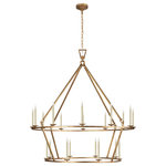 Visual Comfort & Co. - Darlana Extra Large Two-Tier Chandelier in Gilded Iron - Darlana Extra Large Two-Tier Chandelier in Gilded Iron