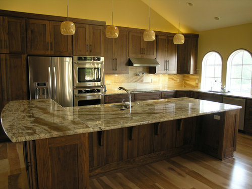 Finished Walnut Kitchen