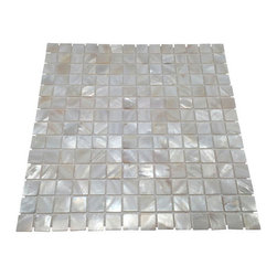 Mother of Pearl Natural Sea Shell Mosaic Tile 3/4" x 3/4" // http://www.stonetil - Products