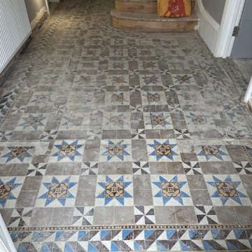 Victorian Tiled Hallway Restoration in Canterbury Children’s Home