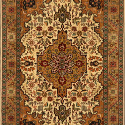 Persian Tabriz 3'4 X 4'5 - Area Rugs