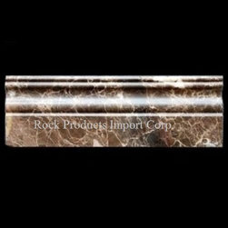 B.ORD38- BASEBOARD EMPERADOR DARK - Accent Trim And Border Tile