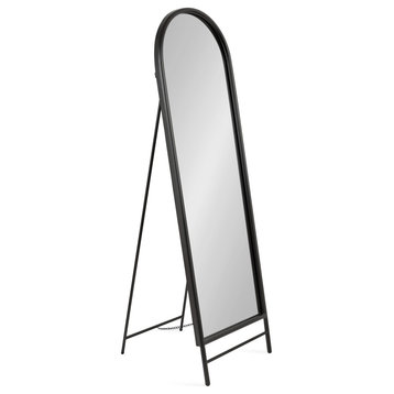 Gabrill Full Length Easel Mirror, Black, 18"x58"
