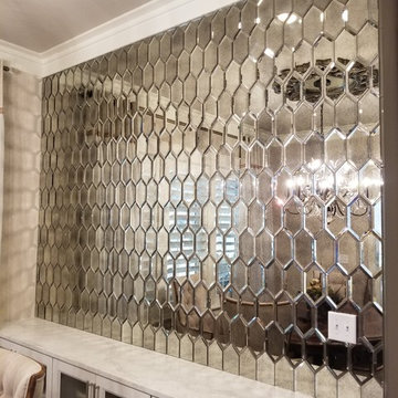 4x8 Antique Mirror Accent Wall