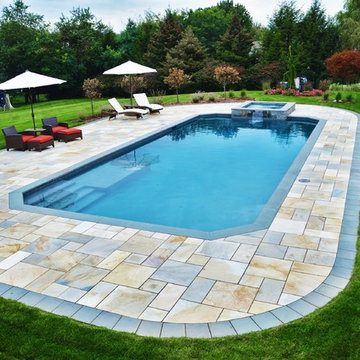 Geometric Pool with Spa 2017