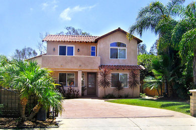 Inspiration for a mediterranean exterior home remodel in San Diego