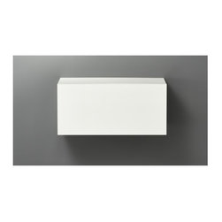hyde white 30" wall mounted cabinet | CB2 - Bedroom Furniture