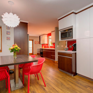 This "easy care" laminate dinette table was custom made