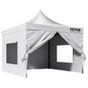 VEVOR Pop Up Canopy Tent Outdoor Gazebo Tent 10x10' With Sidewalls and Bag White