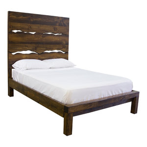 Extra Tall Live Edge Rustic Wood Bed Headboard Rustic Panel