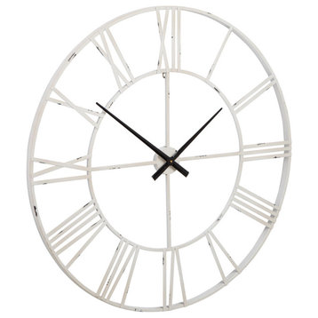Paquita Antique White Wall Clock