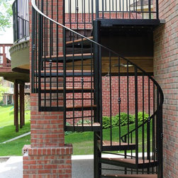 Simple Metal Spiral and Railing - Stair Parts
