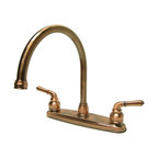 Kingston Brass Centerset Kitchen Faucet, Antique Copper