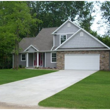 New home front elevation