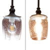 Seeded Bubble Glass Shade, Set of 3, Mini Globe for Light Fixture Upgrade