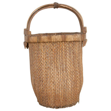 Tall Antique Chinese Basket