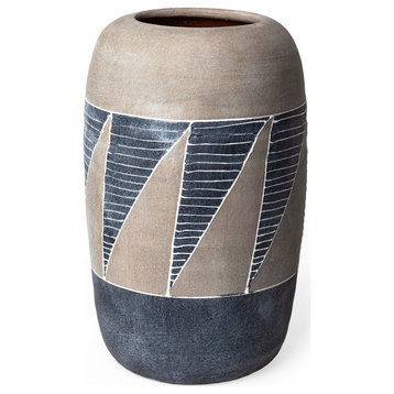 Cove Gray Brown Ceramic Vase