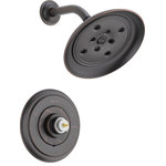 Delta - Delta Cassidy Monitor H2Okinetic Shower Trim - Less Handle, Venetian Bronze - Delta H2Okinetic Showers look different because they are different. Using advanced technology, H2Okinetic showers sculpt water into a unique wave pattern, giving you 3X the coverage of a standard shower head.* The end result is a shower that provides more coverage, more warmth and more intensity for a truly drenching shower experience. Delta pressure-balance valves use Monitor Technology to protect you and your family from sudden temperature changes. An ornate blend of deep, warm tones and subtle highlights give Venetian Bronze a hand-brushed look that can transform a bath. Offering a smooth contrast to light tones and coordinating well with darker ones, this finish can have a beautiful soothing effect on almost any space. Delta WaterSense labeled faucets, showers and toilets use at least 20% less water than the industry standard saving you money without compromising performance.