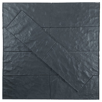 Miseno MT-WHSMTX0306-CF Metallics - 3" x 6" Rectangle Wall Tile - - Gray