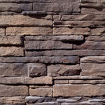 Mountain View Stone - Ready Stack, Almond Buff, 45 Sq. Ft. Flats - The ready stack stone panel system was designed for the do-it-yourself enthusiast, light weight and easy to install. Mountain View Stone ready stack almod buff has straight lines with rugged stone texture. No experience or masonry skills are needed to install ready stack panels, and they install up to 4 times faster than your typical manufactured stone veneer. This stone is sure to add a unique beauty and elegance to your next project. Ready stack is a stone veneer panel product measuring 1.5" to 2.5" thick and therefore thinner than traditional stone siding for easier, lighter handling. All our manufactured stone veneer products are suitable for interior applications such as stone accent walls or stone fireplaces as well as exterior applications such as stone veneer siding. Mountain View Stone ready stack is available in boxes of 9 square foot flats, boxes of 6.5 lineal foot matching corners, and 150 square foot bulk crates. Samples are available on all of our brick veneer and stone veneer products.