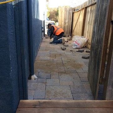 Backyard Replacement with Pavers