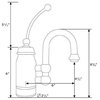 Whitehaus 3-3178-C Baby Horizon Prep Faucet, Polished Chrome